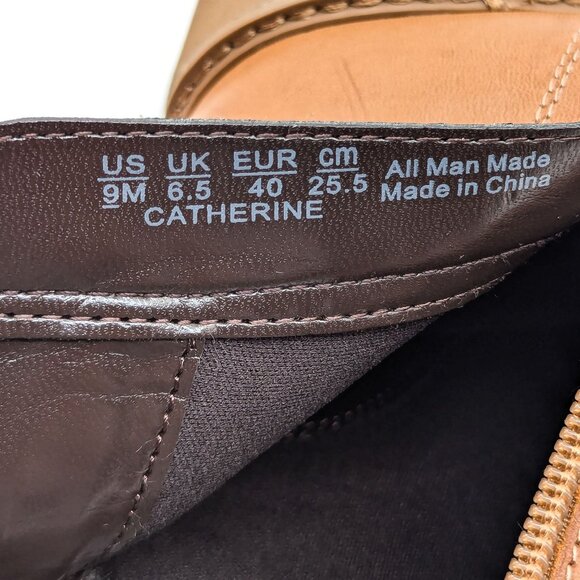 Naturalizer Women Catherine Brown Vegan Leather Lace-up Combat Boots size 9 - Picture 11 of 11